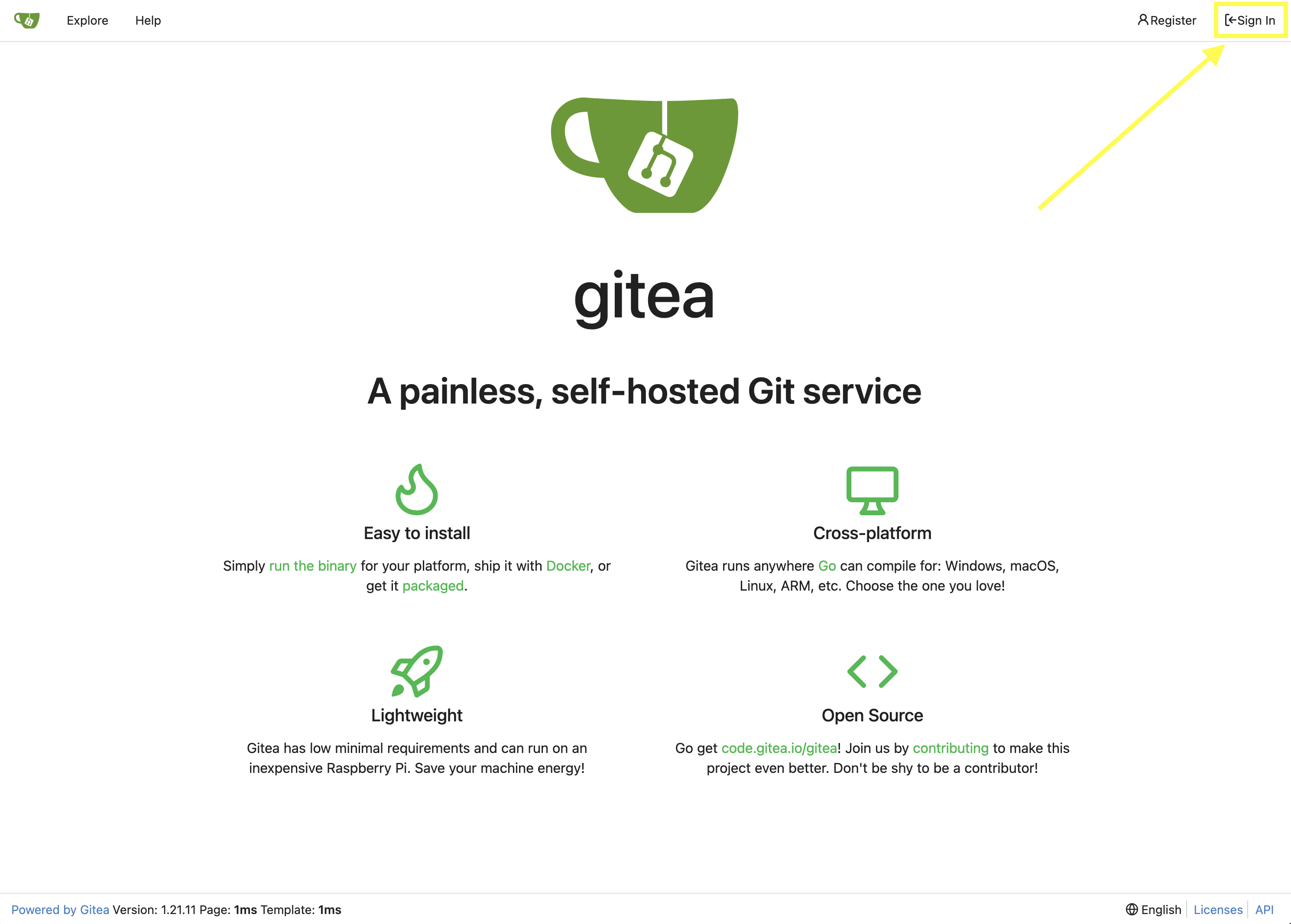 Gitea Homepages